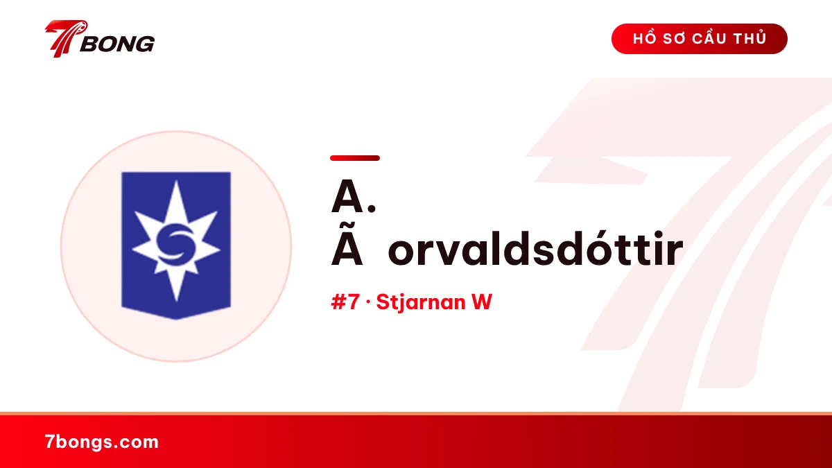 A. Ãorvaldsdóttir — Stjarnan W