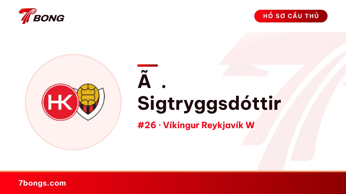 Ã. Sigtryggsdóttir — Víkingur Reykjavík W