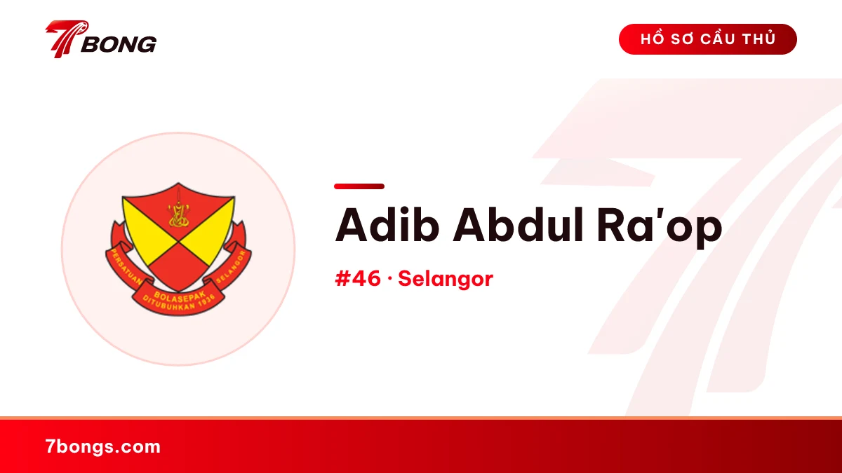 Adib Abdul Ra'op — Selangor