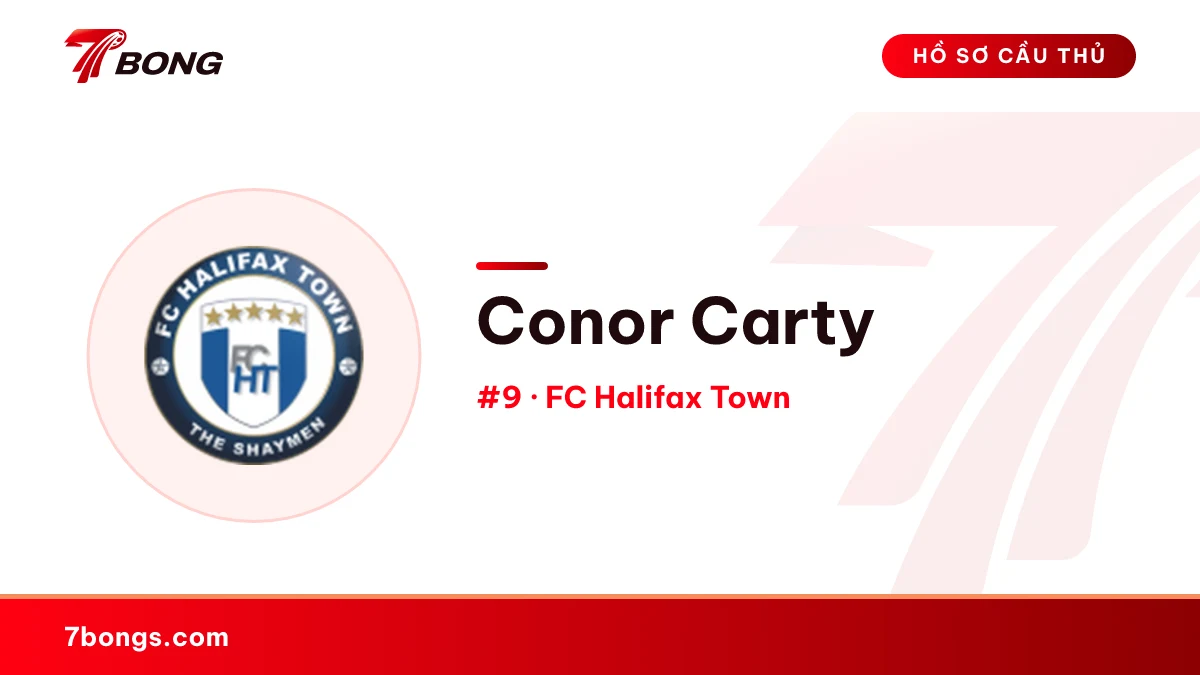 Conor Carty — FC Halifax Town