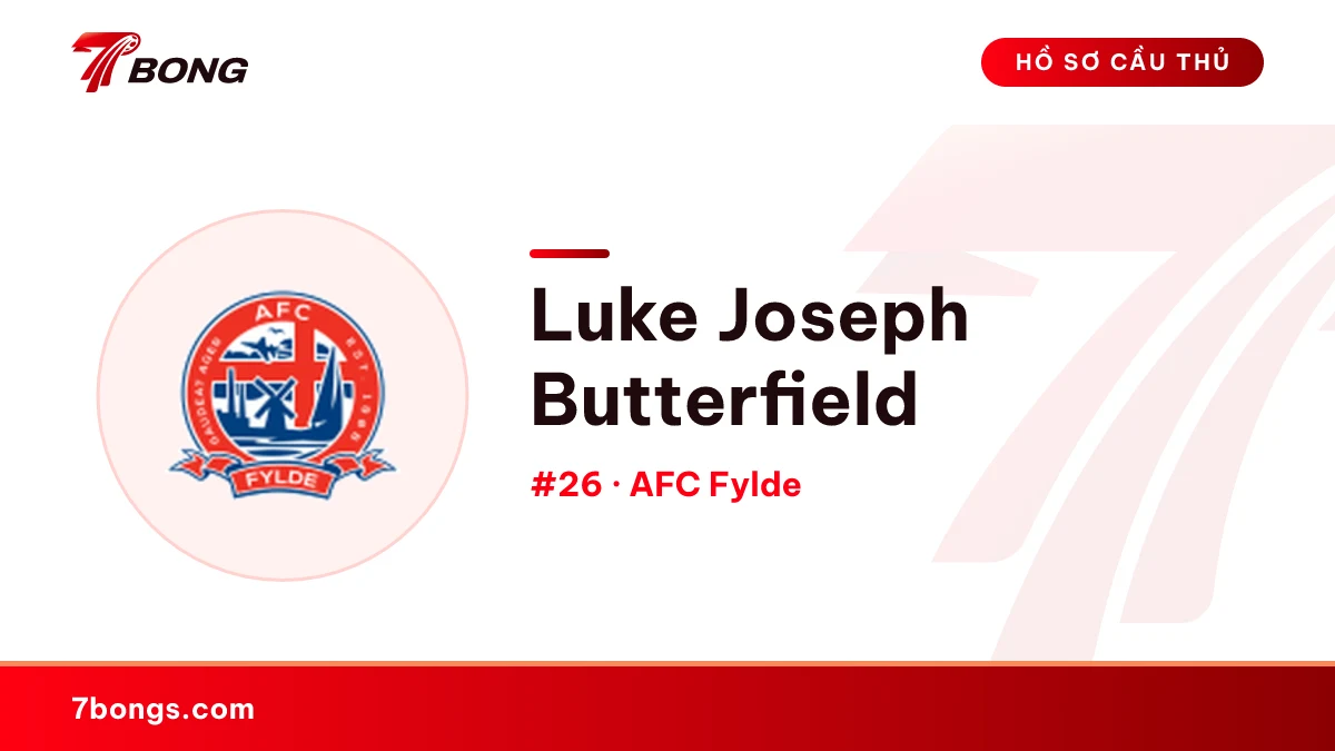 Luke Joseph Butterfield — AFC Fylde