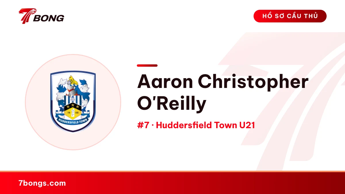 Aaron Christopher O'Reilly — Huddersfield Town U21