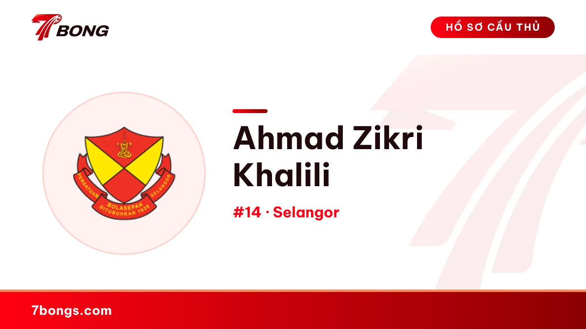 Ahmad Zikri Khalili — Selangor