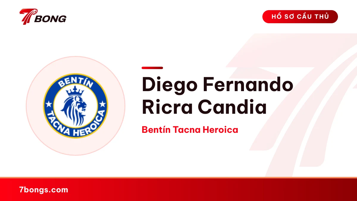 Diego Fernando Ricra Candia — Bentín Tacna Heroica