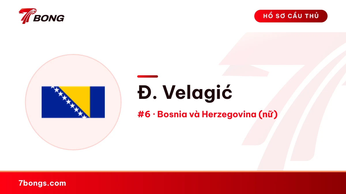 Đ. Velagić — Bosnia và Herzegovina (nữ)