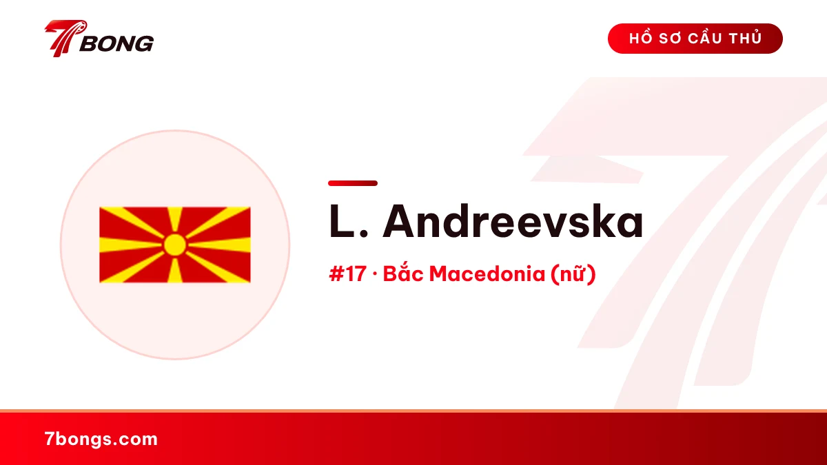 L. Andreevska — Bắc Macedonia (nữ)