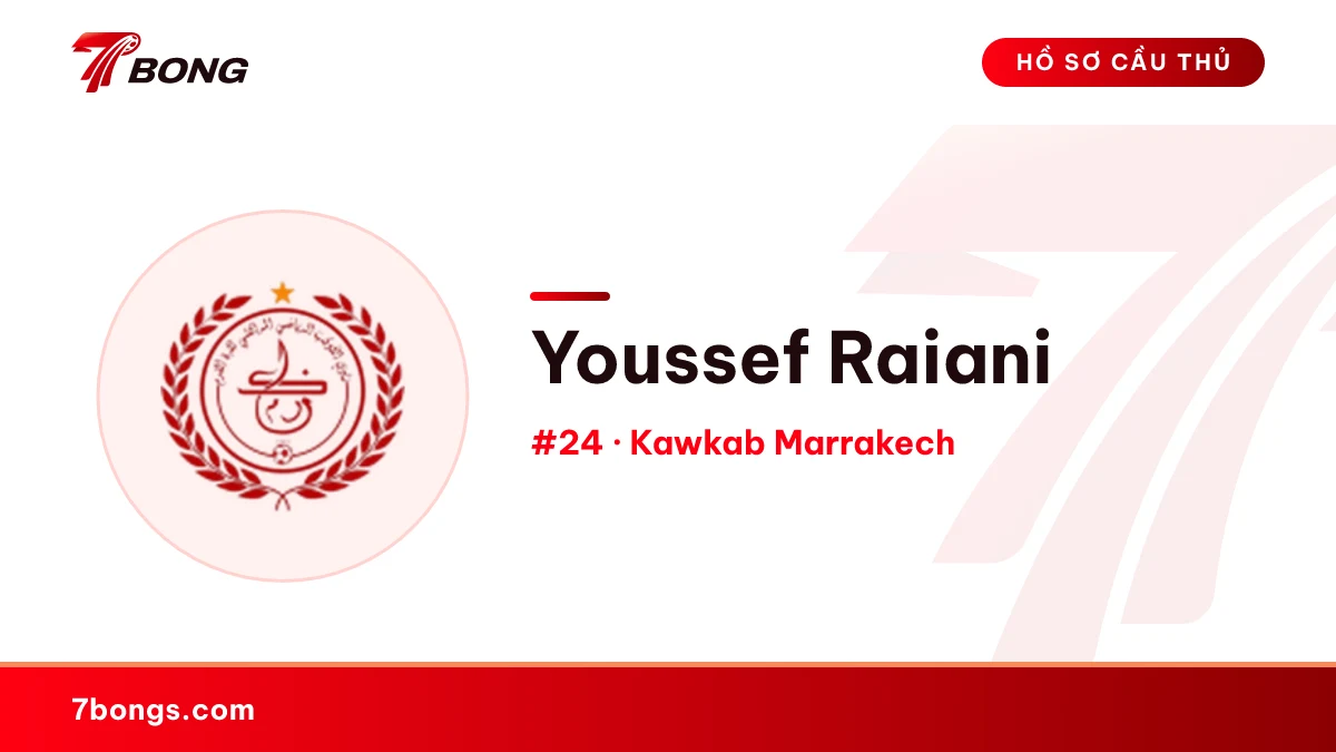Youssef Raiani — Kawkab Marrakech