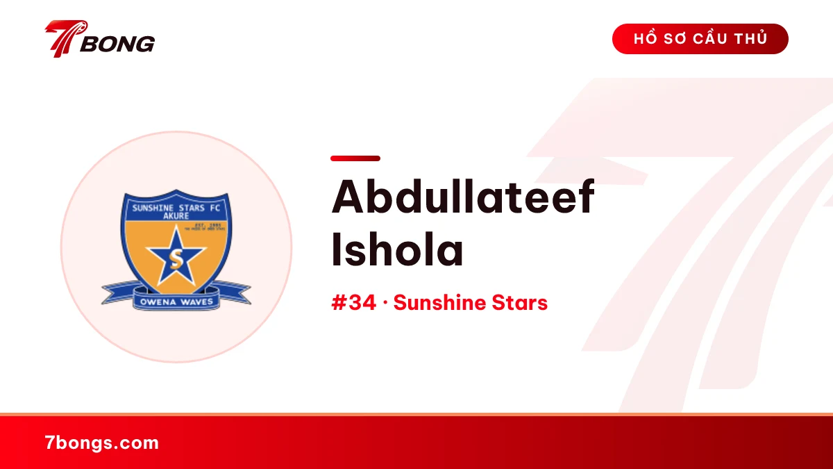 Abdullateef Ishola — Sunshine Stars