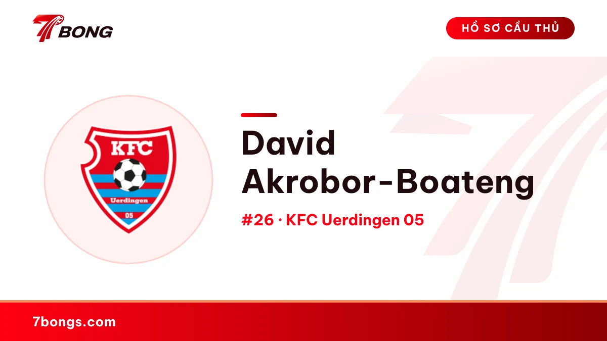 David Akrobor-Boateng — KFC Uerdingen 05