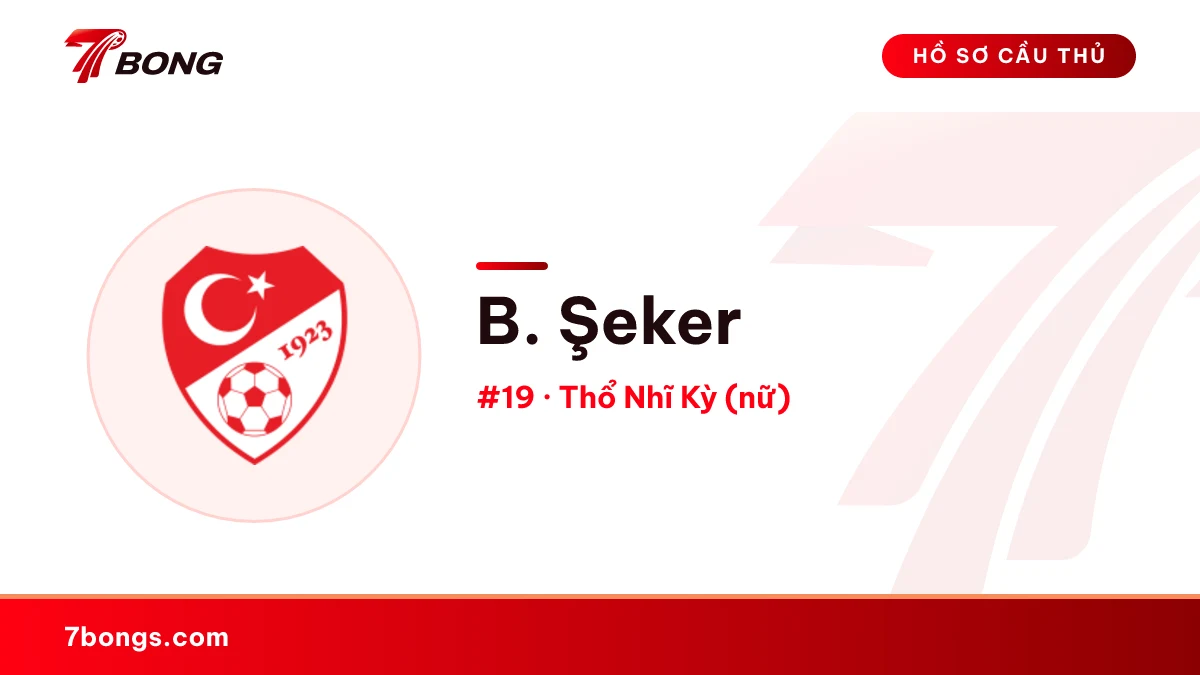 B. Şeker — Thổ Nhĩ Kỳ (nữ)
