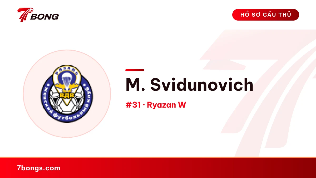 M. Svidunovich — Ryazan W