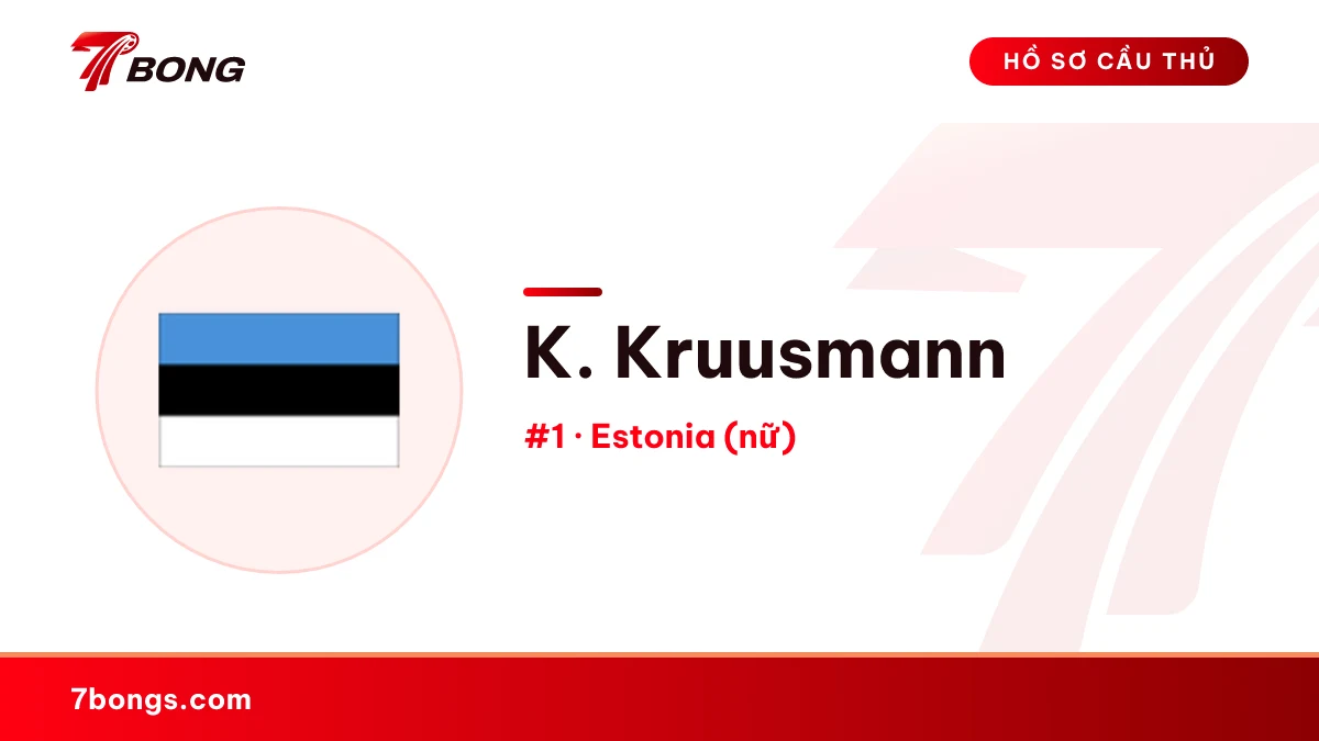 K. Kruusmann — Estonia (nữ)