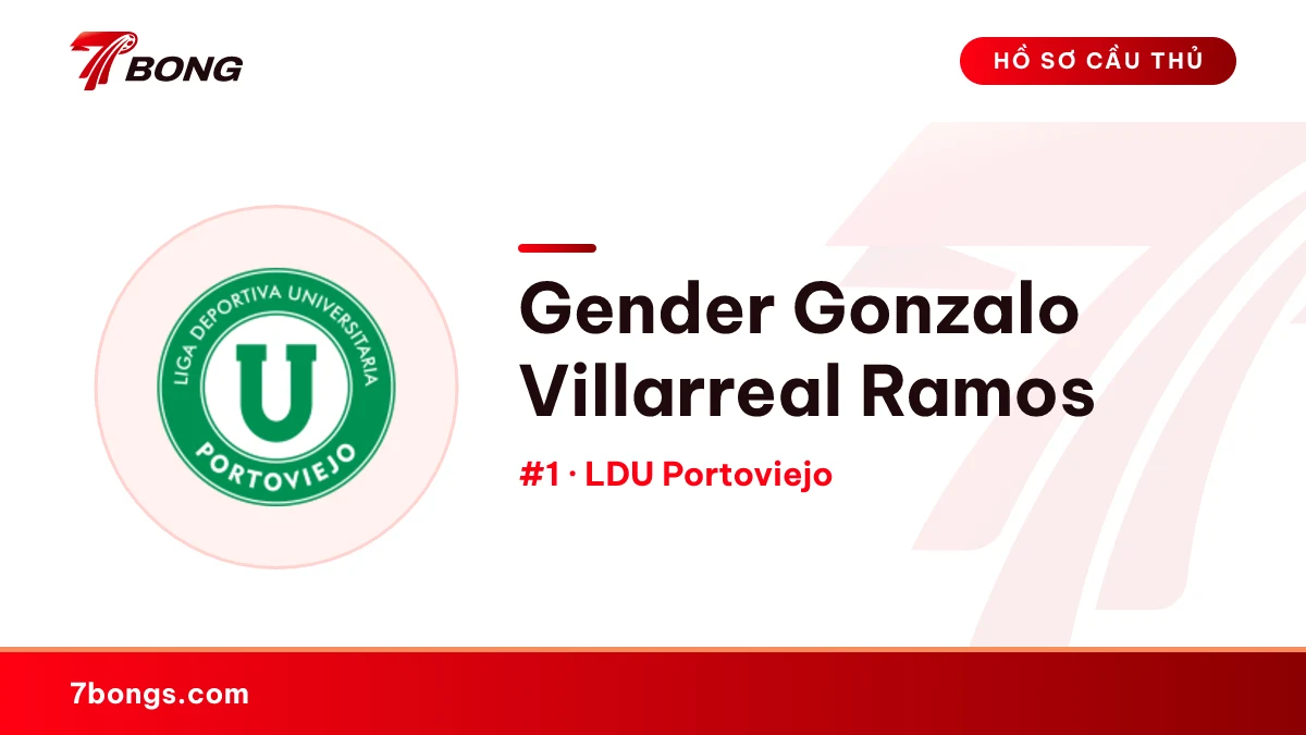 Gender Gonzalo Villarreal Ramos — LDU Portoviejo