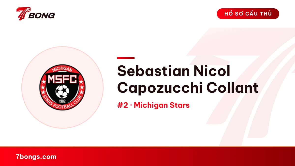 Sebastian Nicol Capozucchi Collant — Michigan Stars