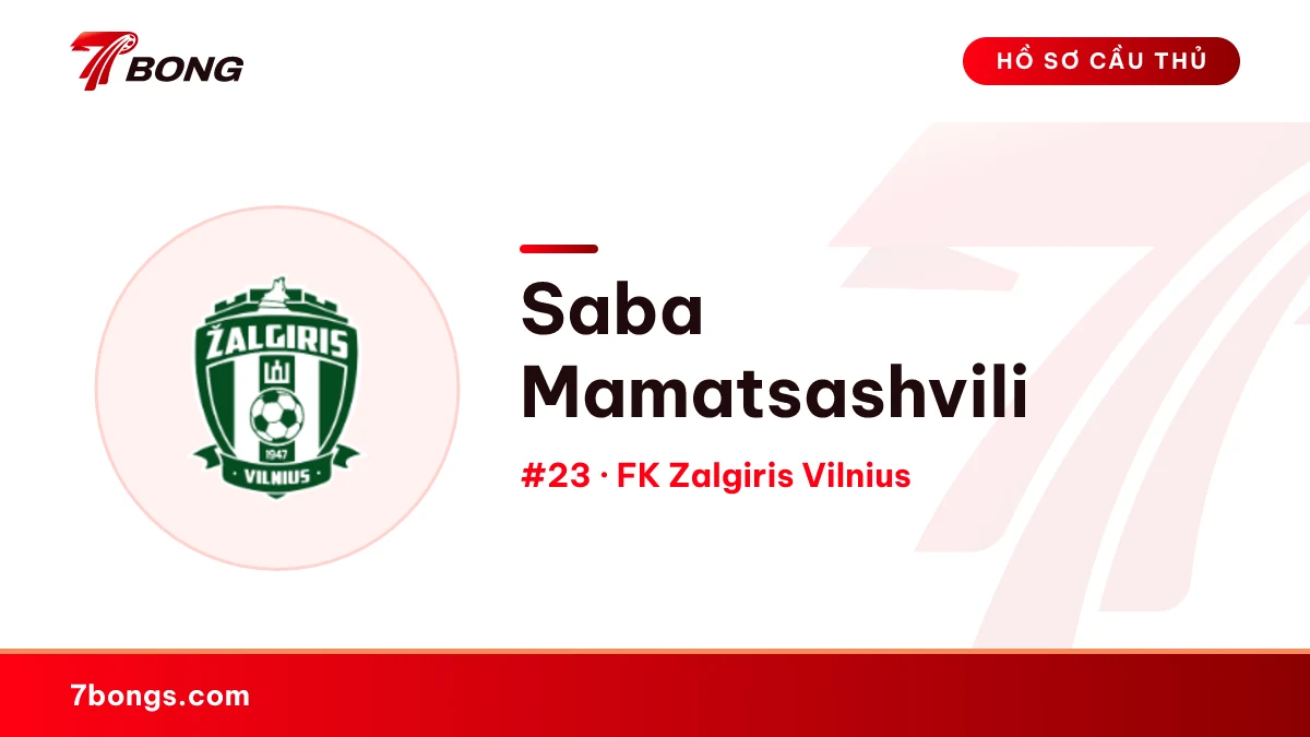 Saba Mamatsashvili — FK Zalgiris Vilnius