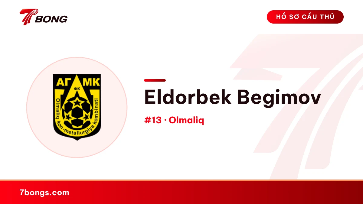 Eldorbek Begimov — Olmaliq