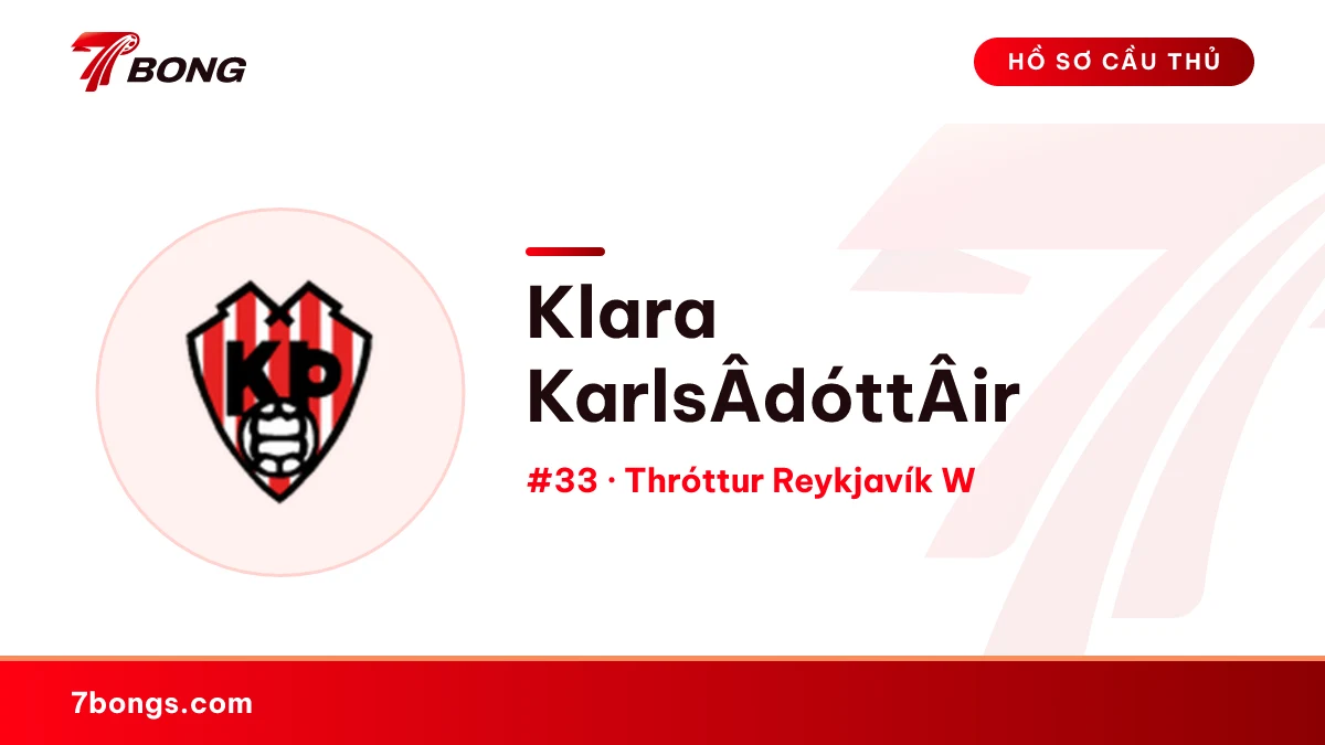 Klara KarlsÂ­dóttÂ­ir — Thróttur Reykjavík W