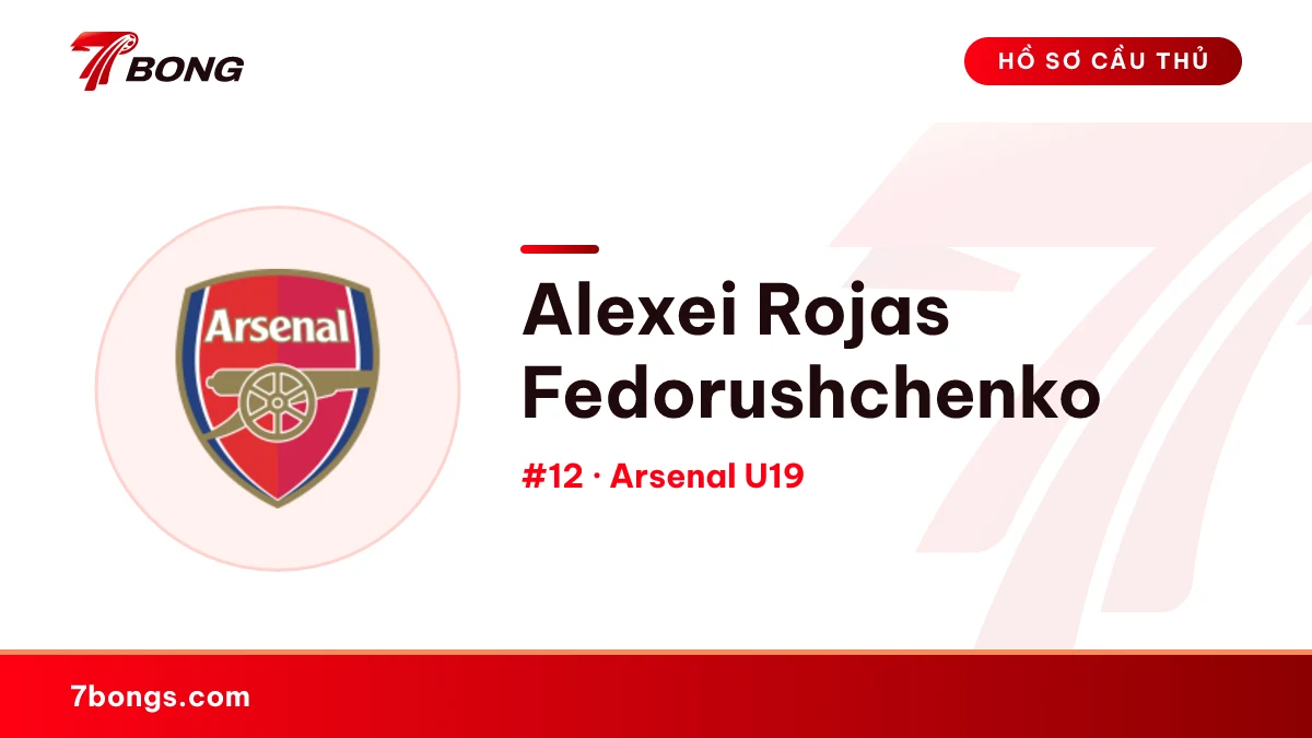 Alexei Rojas Fedorushchenko — Arsenal U19
