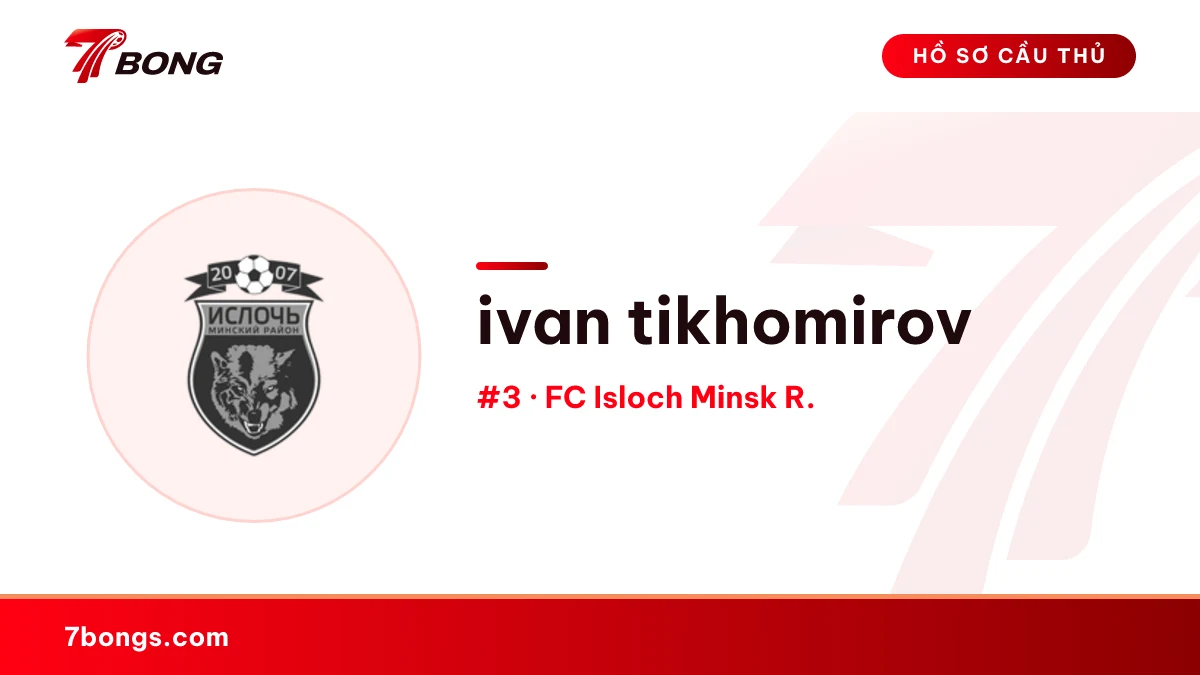 ivan tikhomirov — FC Isloch Minsk R.
