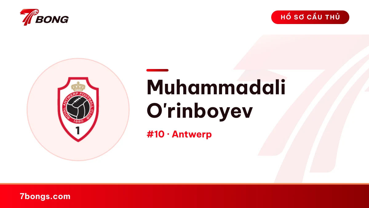 Muhammadali O'rinboyev — Antwerp