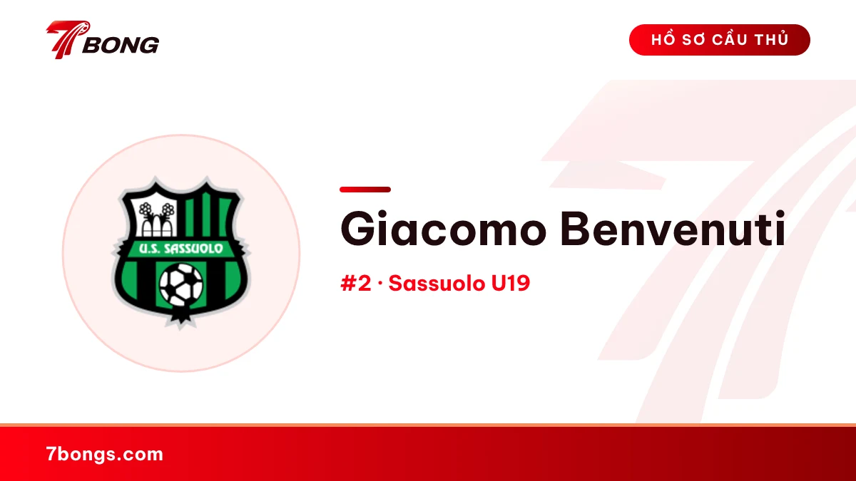 Giacomo Benvenuti — Sassuolo U19