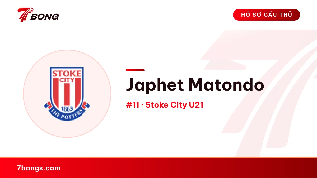 Japhet Matondo — Stoke City U21