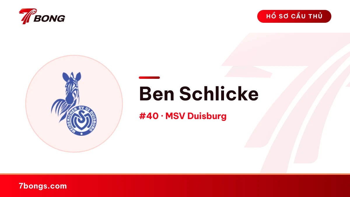 Ben Schlicke — MSV Duisburg