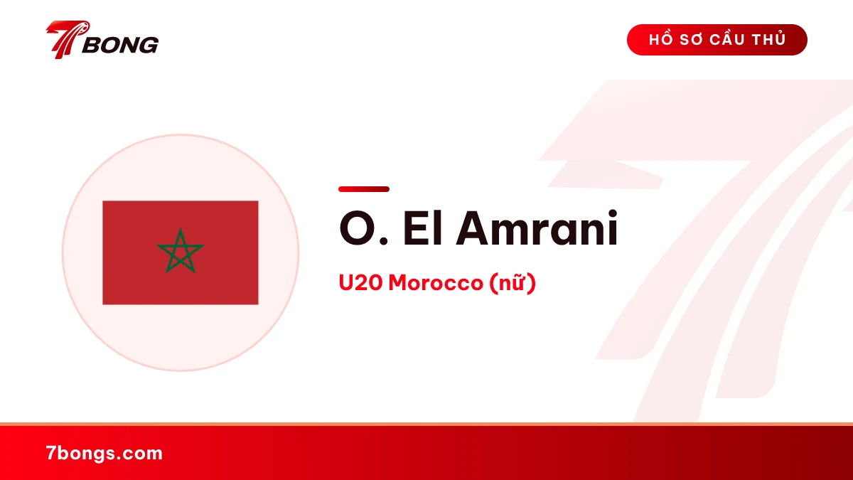 O. El Amrani — U20 Morocco (nữ)