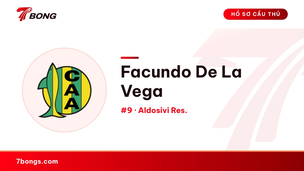 Facundo De La Vega — Aldosivi Res.