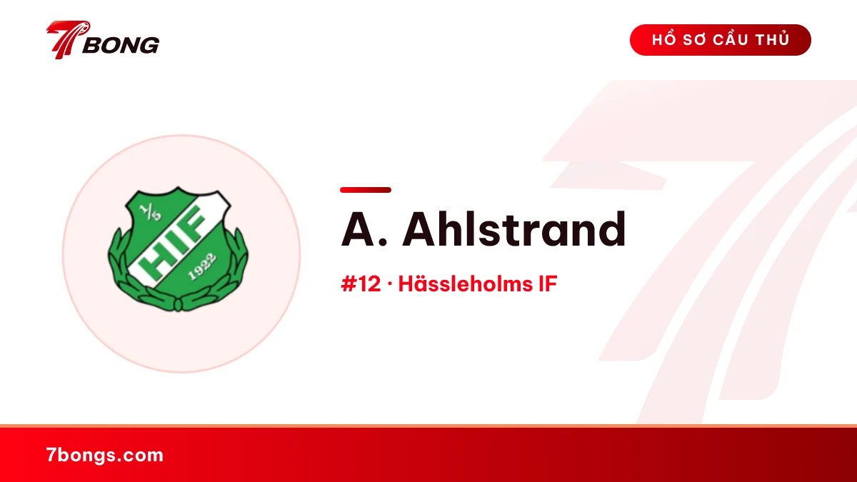 A. Ahlstrand — Hässleholms IF