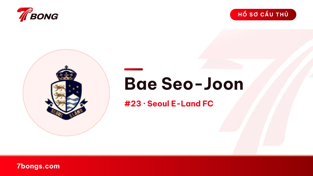 Bae Seo-Joon — Seoul E-Land FC