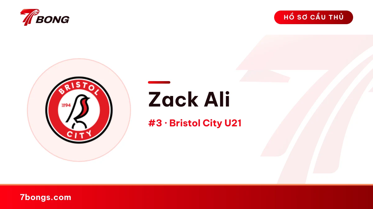 Zack Ali — Bristol City U21