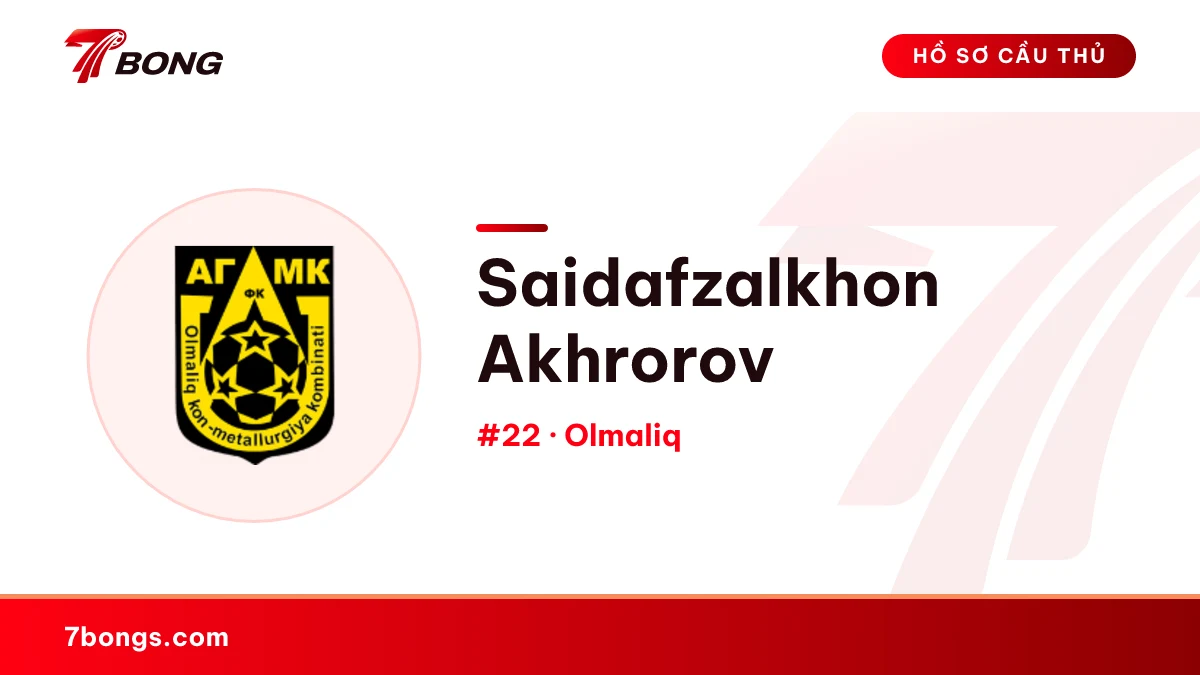 Saidafzalkhon Akhrorov — Olmaliq