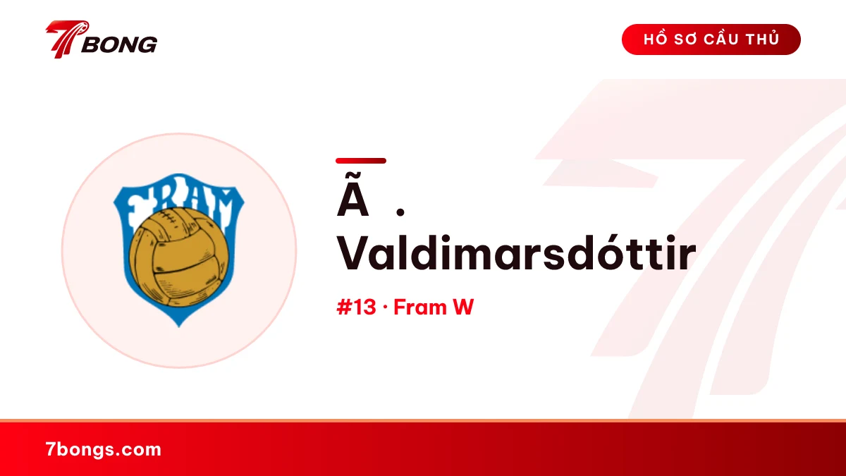 Ã. Valdimarsdóttir — Fram W