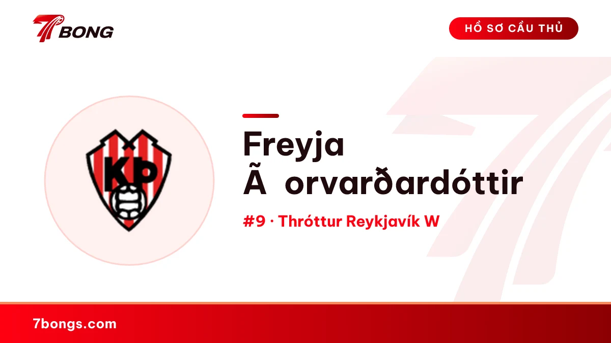 Freyja Ãorvarðardóttir — Thróttur Reykjavík W