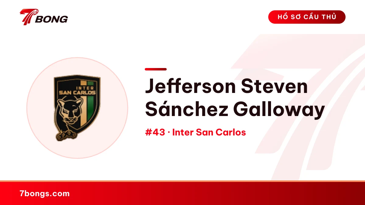 Jefferson Steven Sánchez Galloway — Inter San Carlos