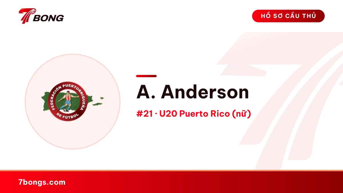 A. Anderson — U20 Puerto Rico (nữ)