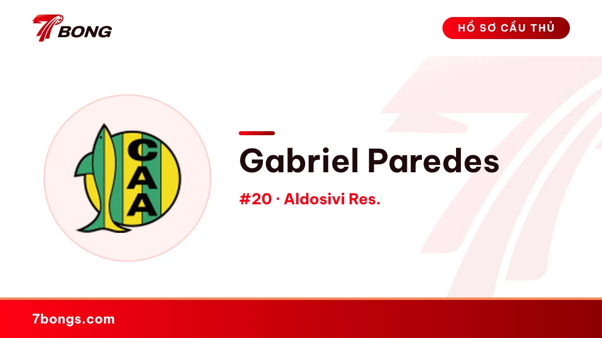 Gabriel Paredes — Aldosivi Res.