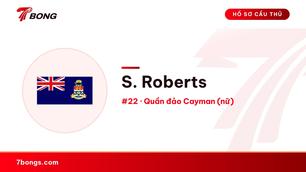 S. Roberts — Quần đảo Cayman (nữ)