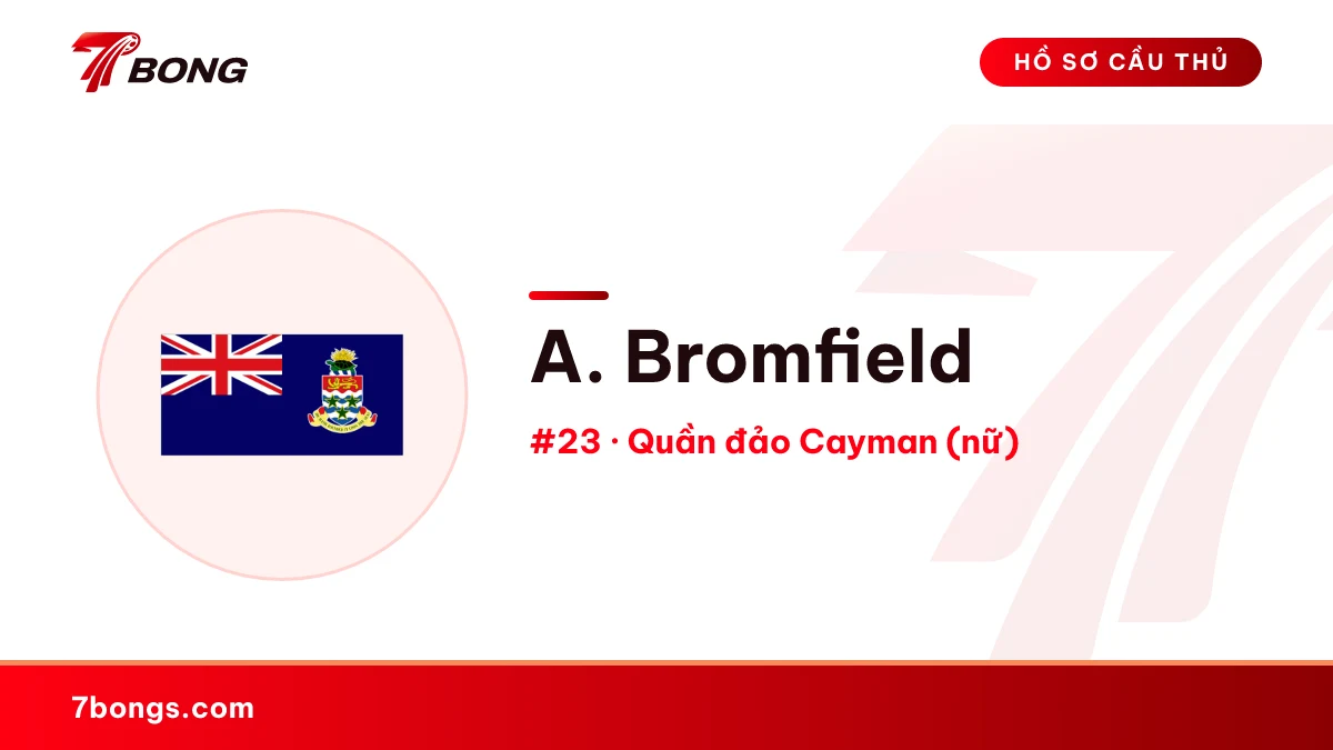 A. Bromfield — Quần đảo Cayman (nữ)