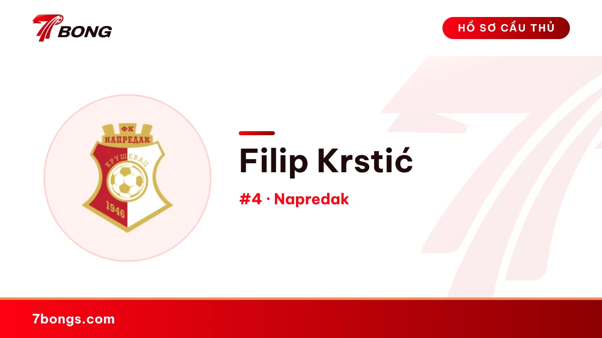 Filip Krstić — Napredak