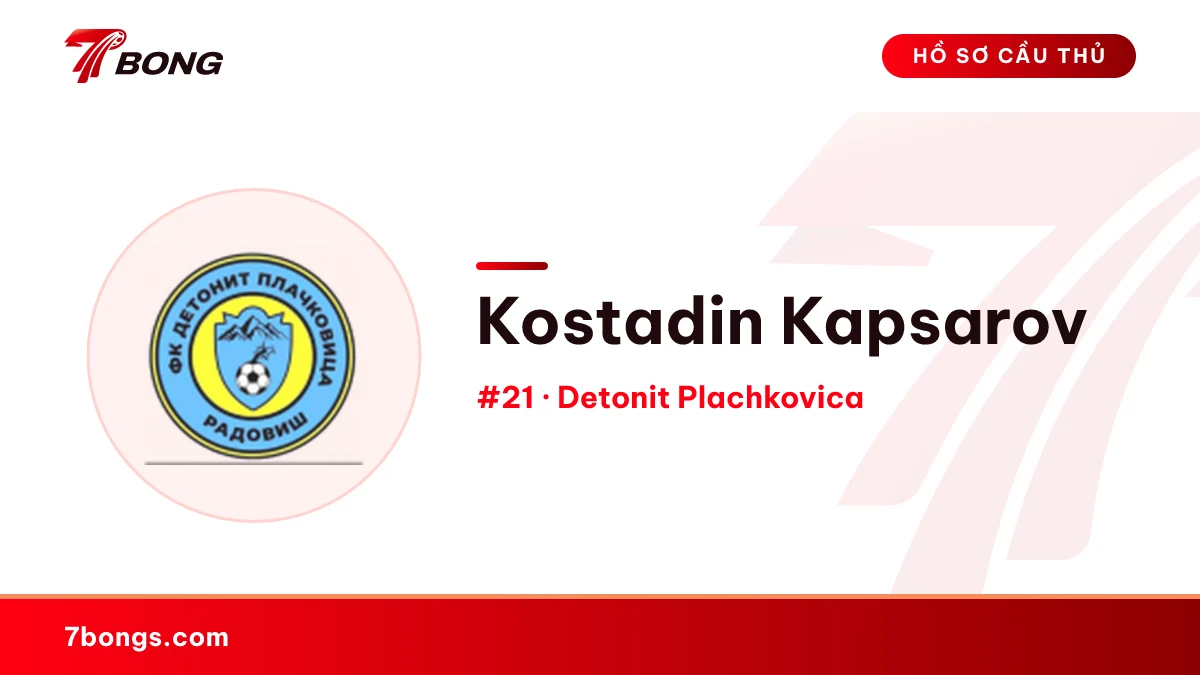 Kostadin Kapsarov — Detonit Plachkovica