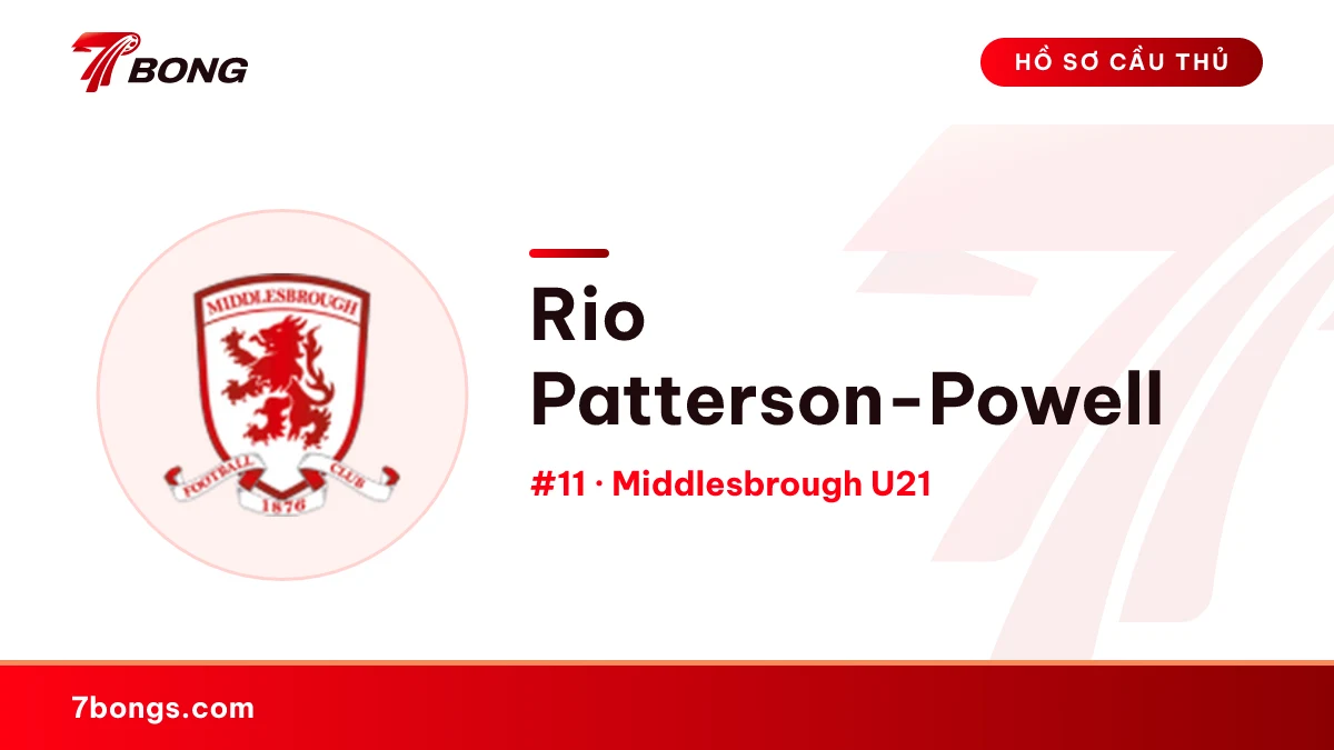 Rio Patterson-Powell — Middlesbrough U21