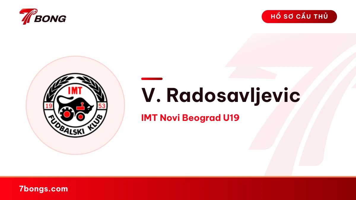 V. Radosavljevic — IMT Novi Beograd U19