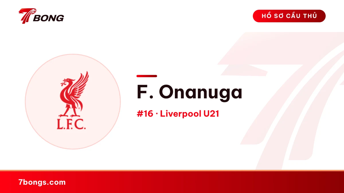 F. Onanuga — Liverpool U21