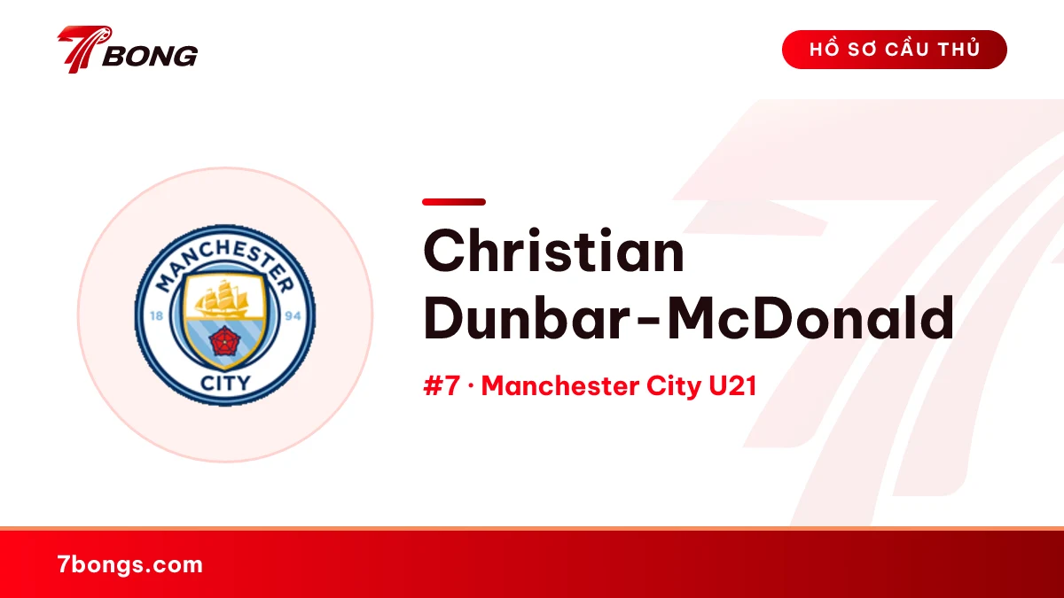 Christian Dunbar-McDonald — Manchester City U21