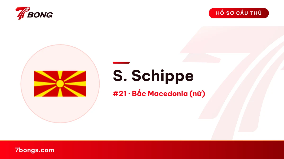 S. Schippe — Bắc Macedonia (nữ)