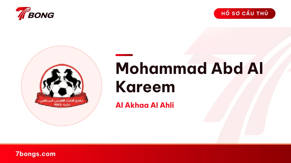 Mohammad Abd Al Kareem — Al Akhaa Al Ahli