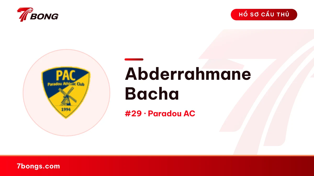 Abderrahmane Bacha — Paradou AC