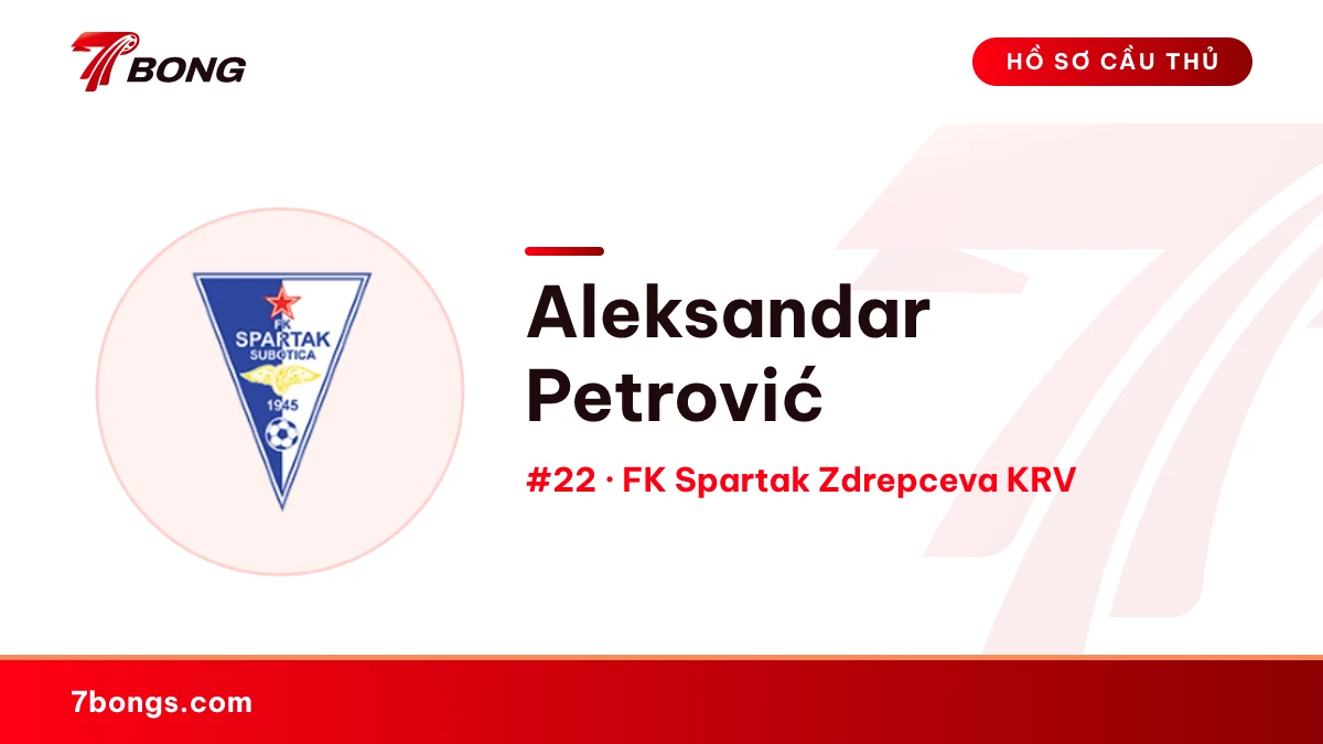 Aleksandar Petrović — FK Spartak Zdrepceva KRV